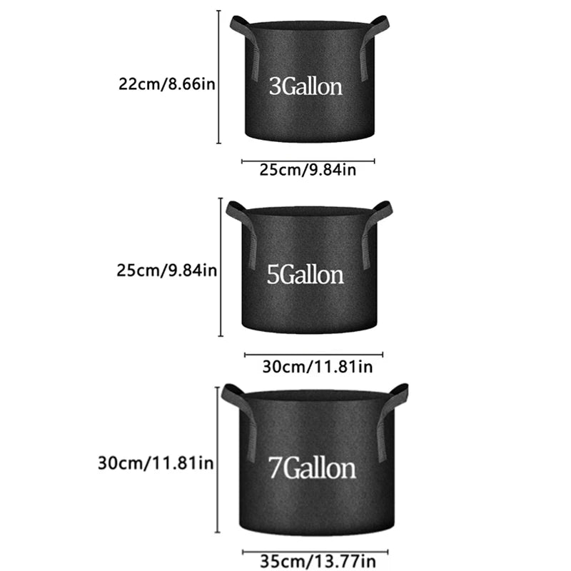 2-Pack Box-Style Tomato Planting Bags | Non-Woven Fabric Planters Fabric Grow Bags Babs