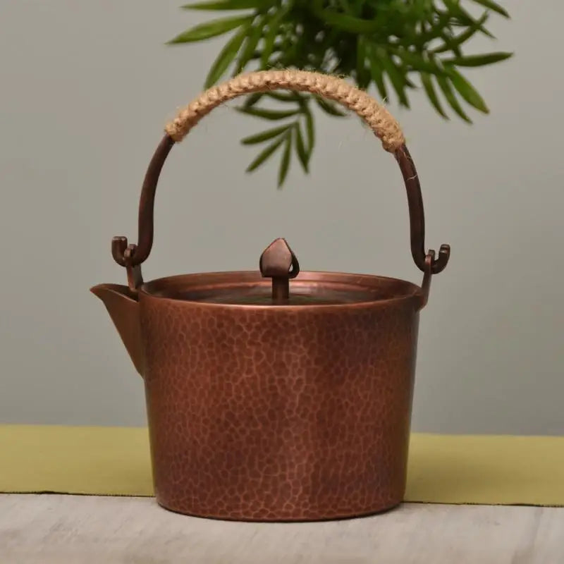 Handmade Pure Copper Kettle 1L – Thickened Teapot Copper Tea Kettle Babs