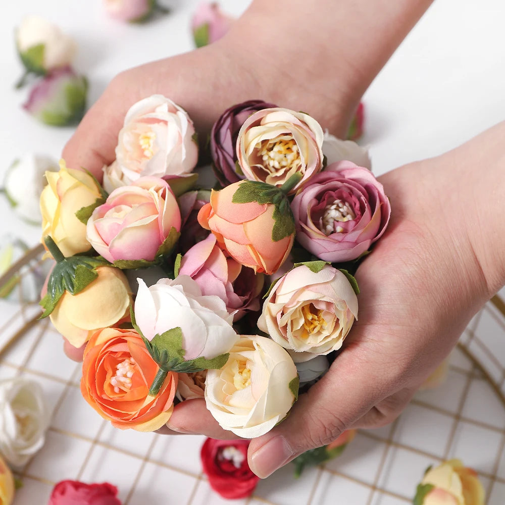 Artificial Silk Rose Heads 10/20Pcs – Wedding & Home Decor Artificial Flower Heads Babs