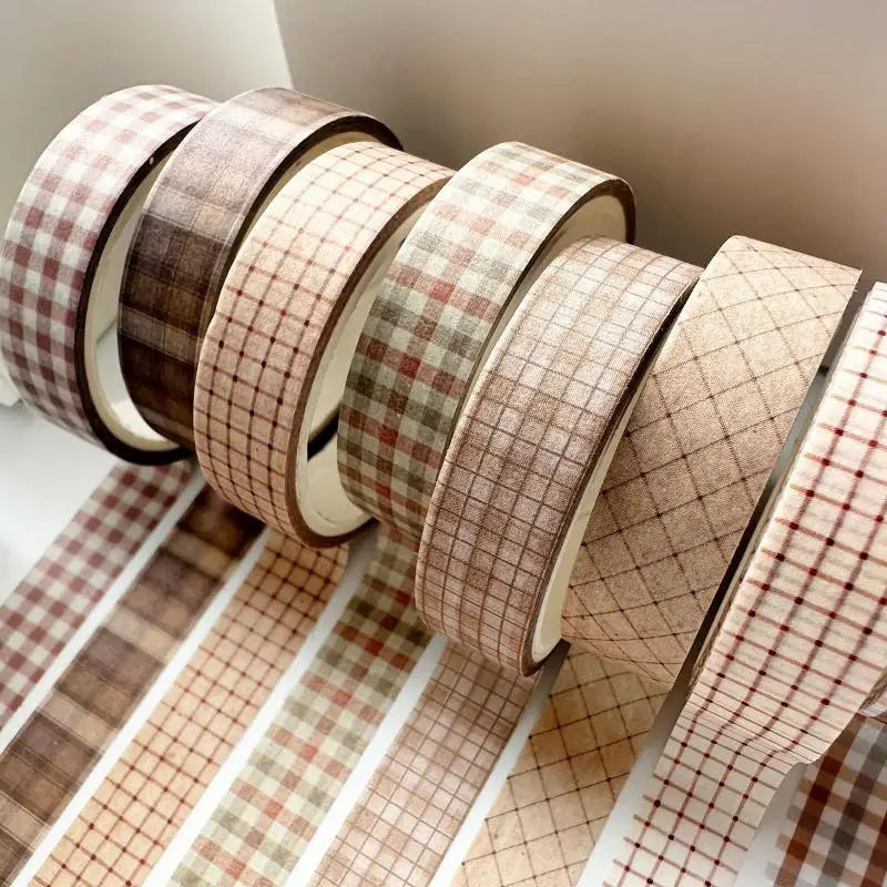 8-Piece Vintage Washi Masking Tape Set for Scrapbooking &amp; DIY Decorative Washi Tape Babs
