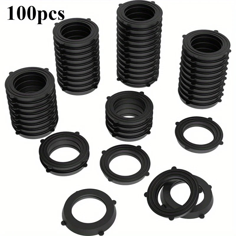 Garden Hose Rubber Washers & Splitter Seals – Universal Fit Hose Washers & Seals Babs 100pcs