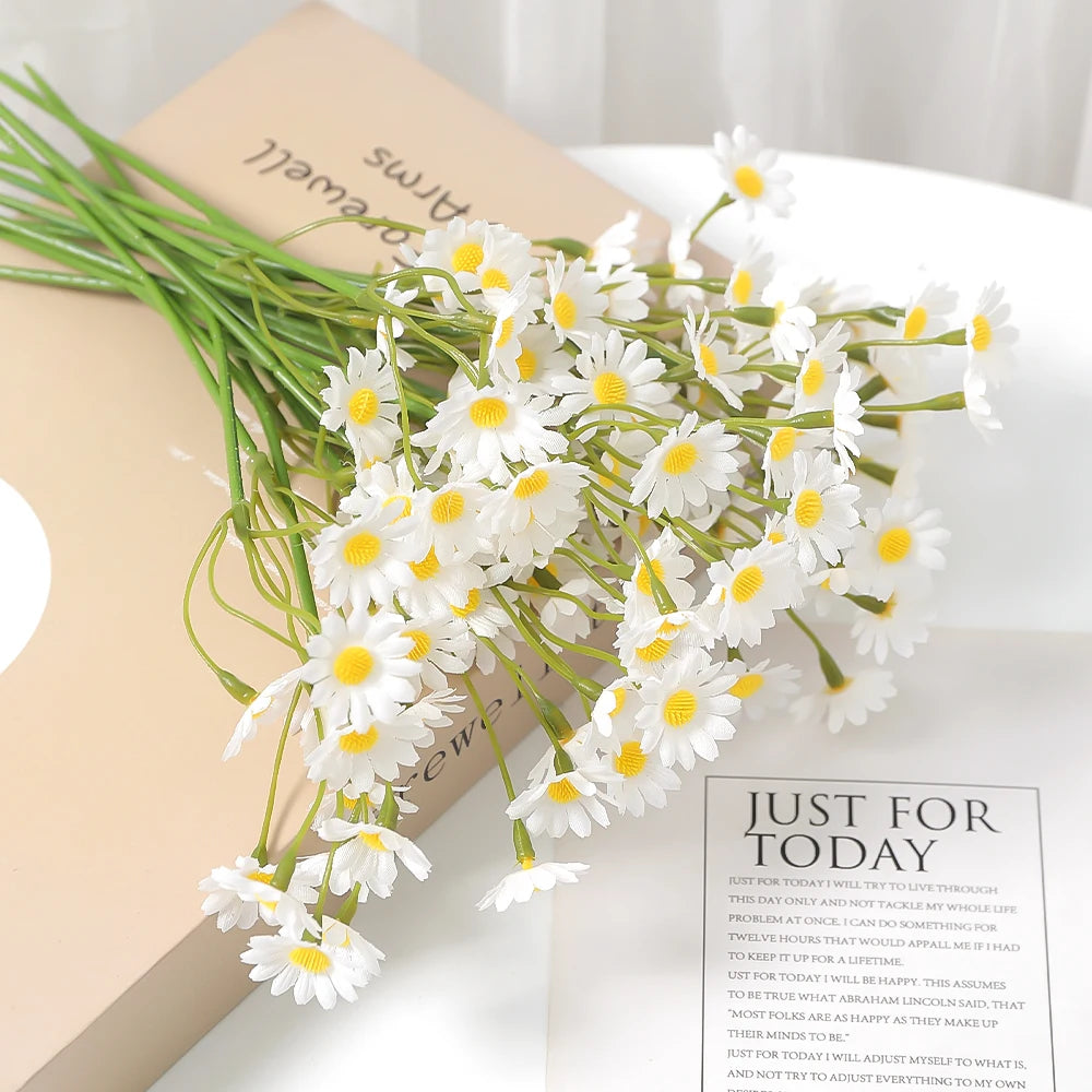 Daisy Artificial Flower Bouquet 5/10Pcs – Wedding & Home Decor Artificial Flower Bouquet Babs