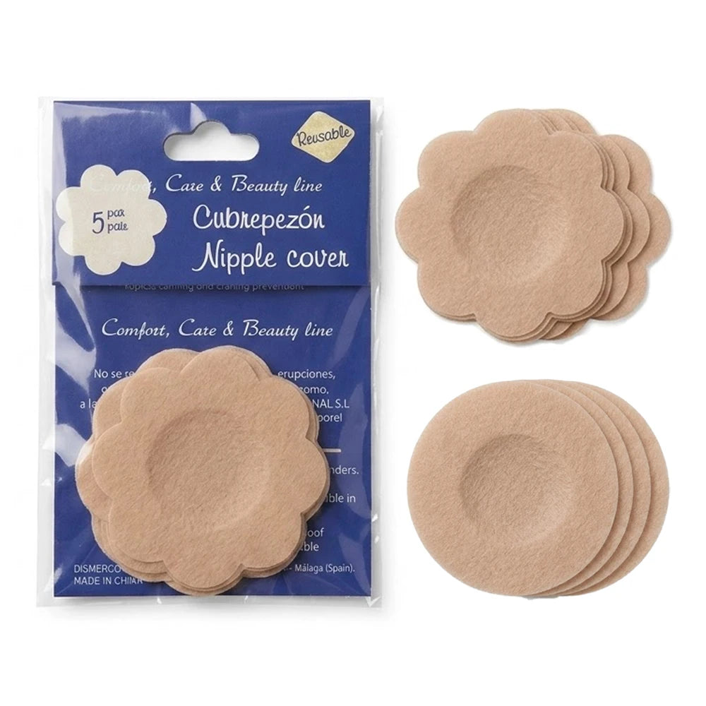 5 Pairs Disposable Nipple Covers – Invisible Adhesive Pasties Nipple Covers Babs