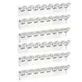 Wall Acrylic Necklace Holder – 8-Hook Jewelry Organizer (3/6 Pcs) Jewelry Wall Organizer Babs 6Pcs