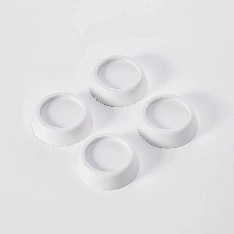 4-Pack Rubber Anti-Vibration Pads – Non-Slip Appliance Feet Anti-Vibration Pads Babs White 4pcs