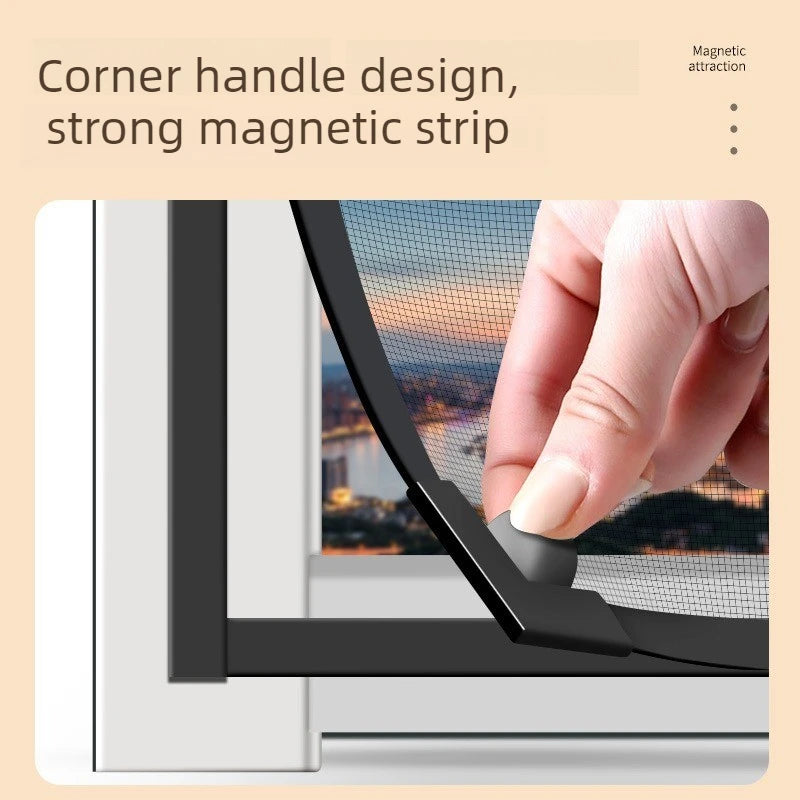 Magnetic Invisible Window Screen – Self-Adhesive Mosquito Net Magnetic Window Screen Babs