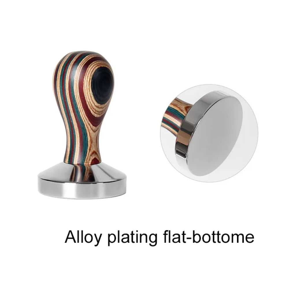 Wooden Handle Coffee Tamper 51/53/58mm – Stainless Steel Coffee Tamper Babs 58mm-2.28 in-Style A