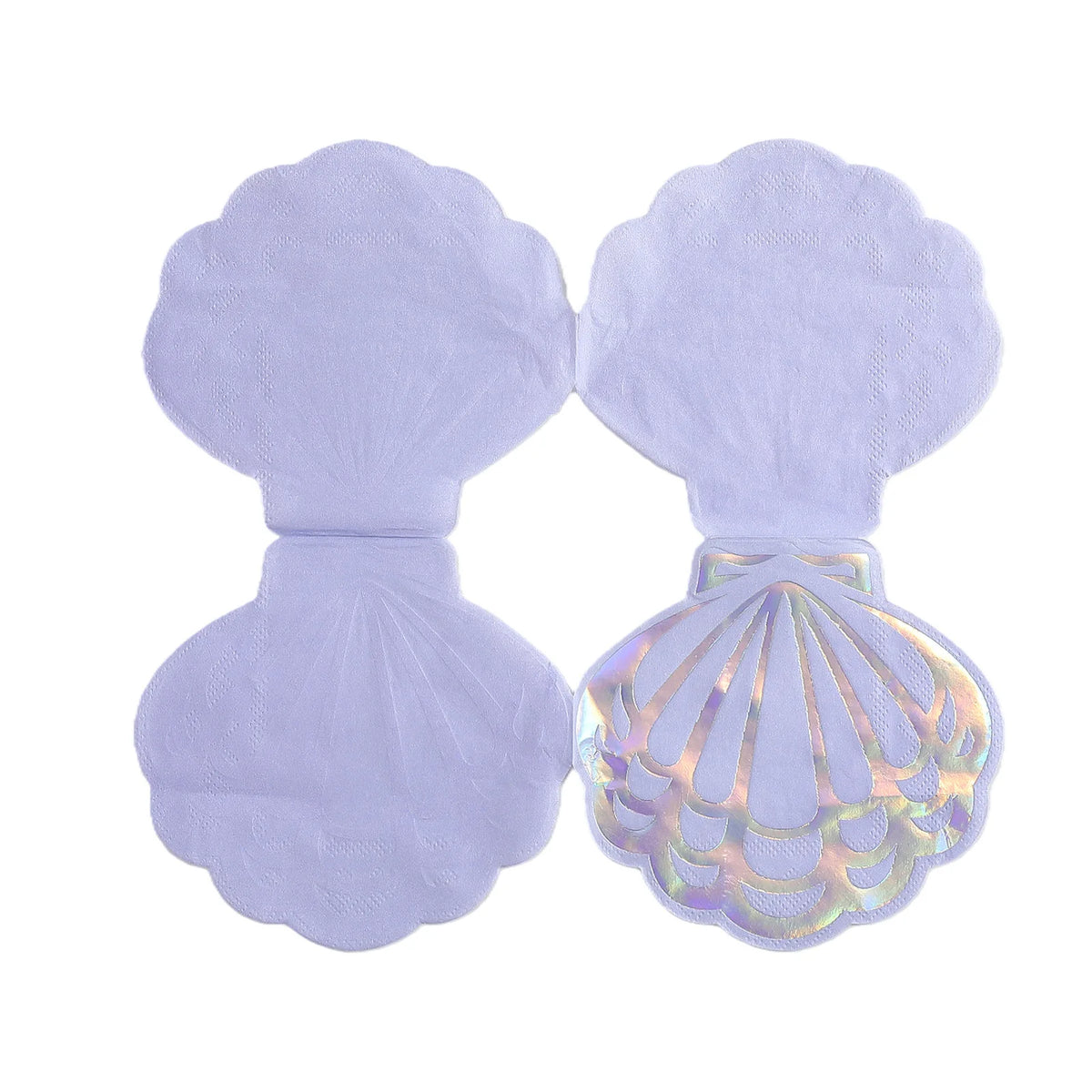 Seashell Paper Napkins – Mermaid Ocean Party Cocktail Décor Disposable Party Napkins Babs