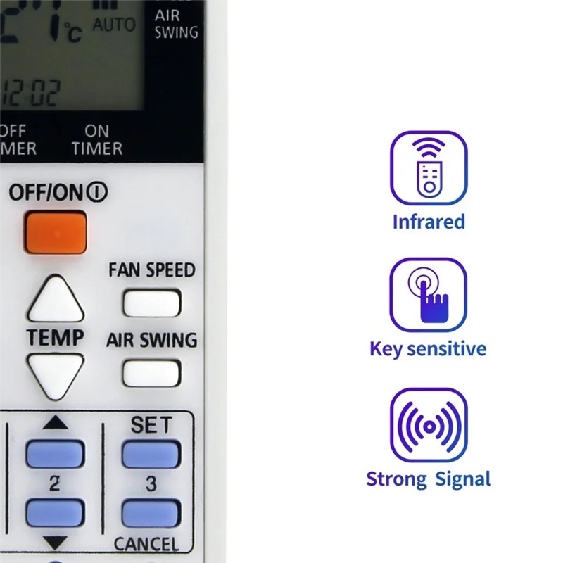 Replacement Remote Control for Panasonic Air Conditioners AC Replacement Remote Babs White