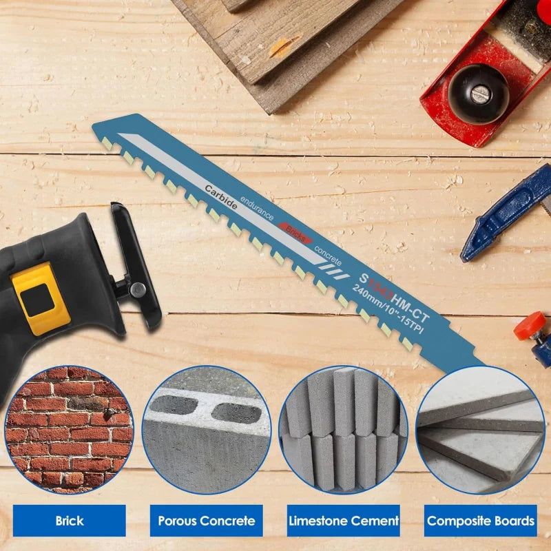 Carbide Reciprocating Saw Blade 240mm – Brick, Concrete & Masonry Reciprocating Saw Blade Babs