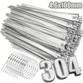 Heavy Duty Stainless Steel Zip Ties – Self-Locking Cable Straps Metal Cable Ties Babs 4.6x100mm 100PCS