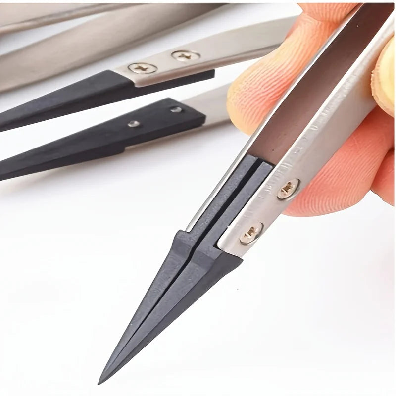 ESD Anti-Static Precision Tweezers – Electronics & Jewelry Precision Tweezers Babs