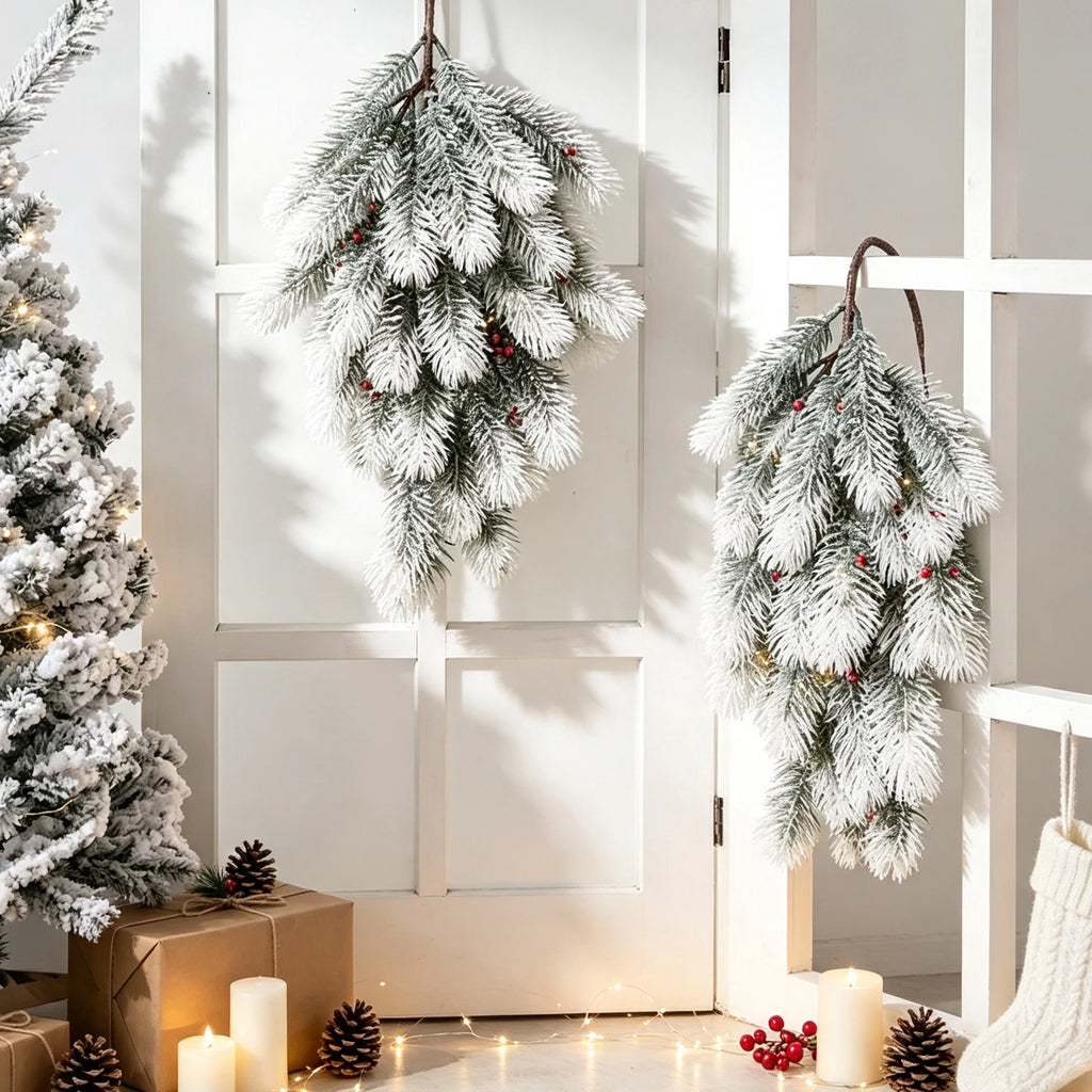 Artificial Pine Needle Vine Christmas Hanging Decor 1-2pcs Artificial Vine Decor Babs