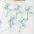 Silk Plum Blossom Artificial Flowers – 50/100 Pcs for DIY Artificial Silk Flowers Babs SKY BLUE 50pcs