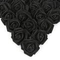 40/80 Pcs Foam Artificial Rose Heads – Wedding & Party Décor Artificial Flower Heads Babs black 80 pcs