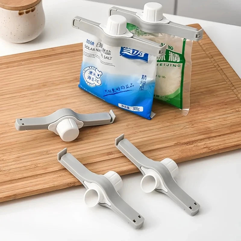 Food Bag Sealing Clips with Screw Cap – Freshness Keeper Food Bag Sealing Clip Babs