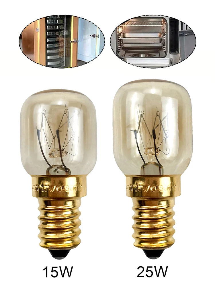 4PCS E14 Globe Bulbs 15W 25W 240V Oven Refrigerator Replacement Replacement Light Bulbs Babs