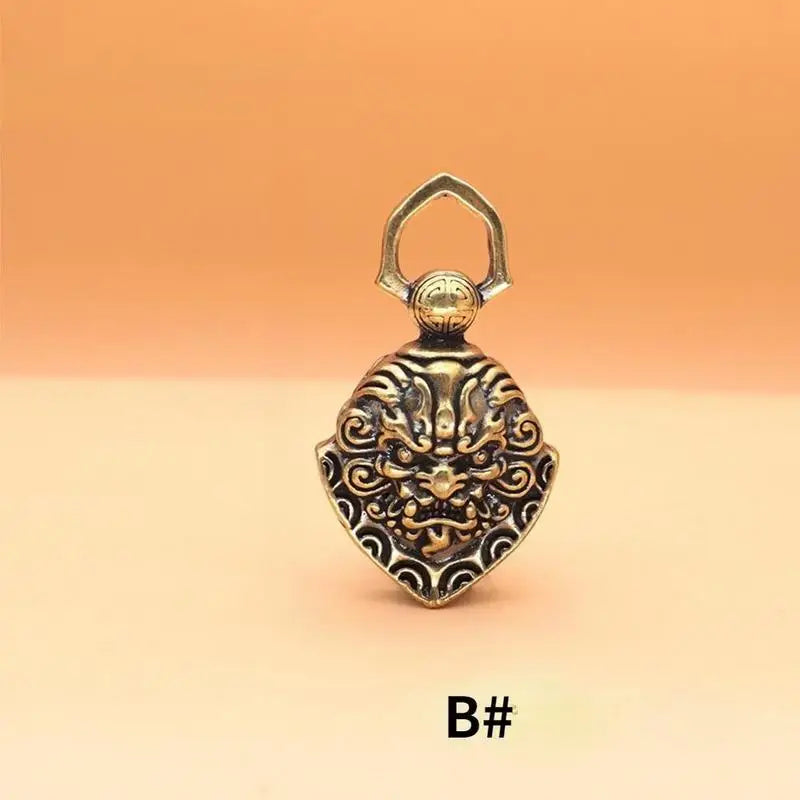 Mini Antique Brass Bell | Chinese Buddha Fengshui Home Decor Decorative Bell Babs B