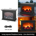 LED Fireplace Lamp Realistic Flame – Battery & USB Tabletop Decor Decorative Flame Lamp Babs Big