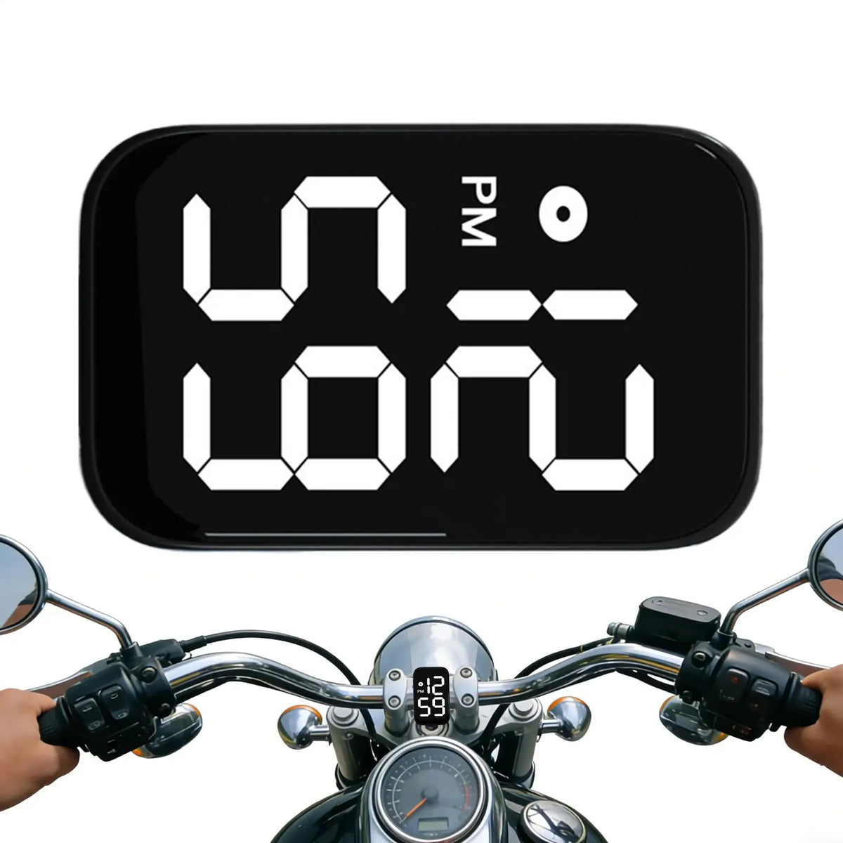 LED Stick-On Car Dashboard Clock – Waterproof & Luminous Dashboard Clock Babs