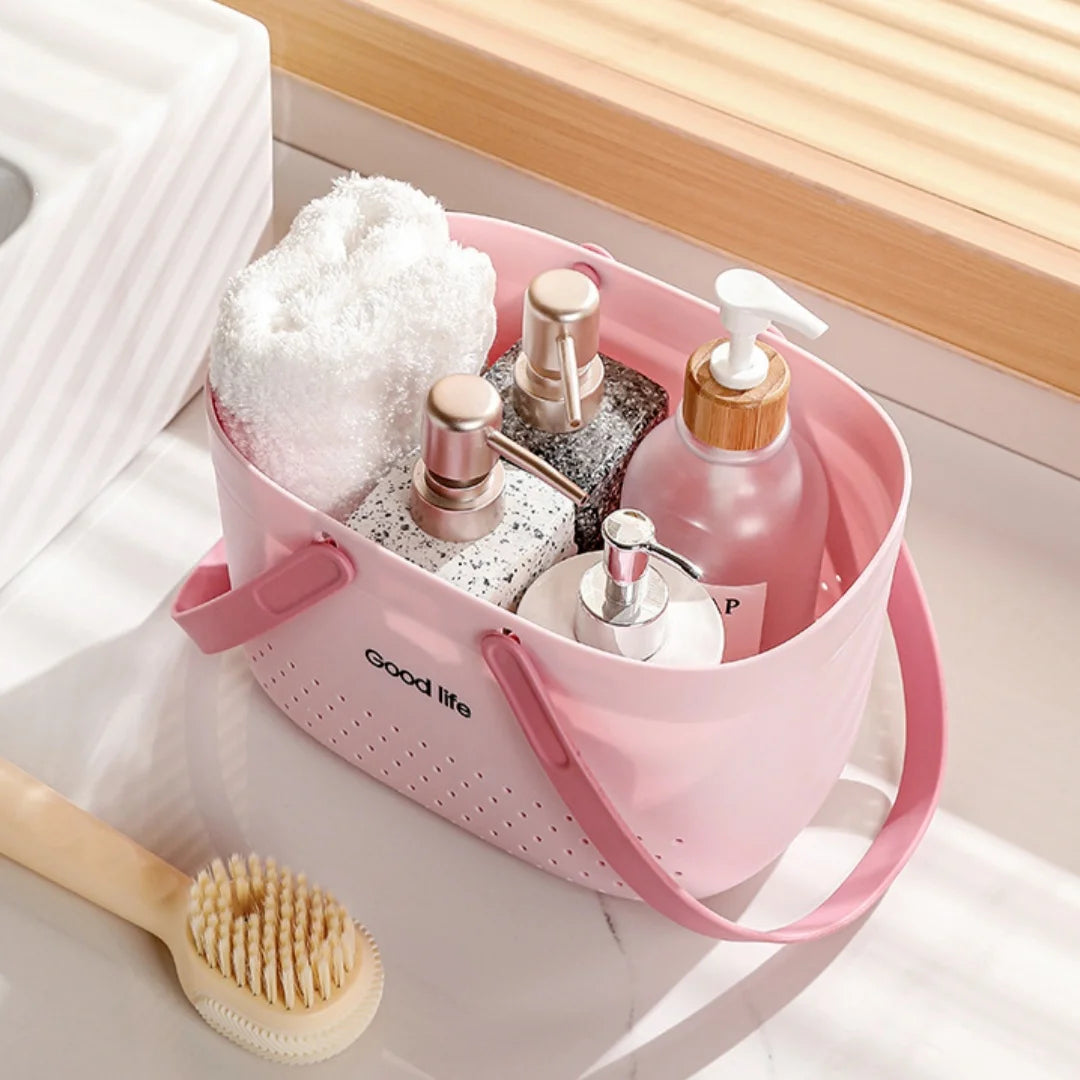 Portable Shower Caddy Basket with Handles – Plastic Storage Tote Shower Caddy Basket Babs