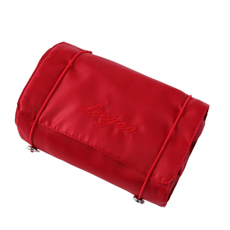 Women's Travel Cosmetic Bag – Large PVC Makeup Storage Organizer Travel Cosmetic Bag Babs Burgundy