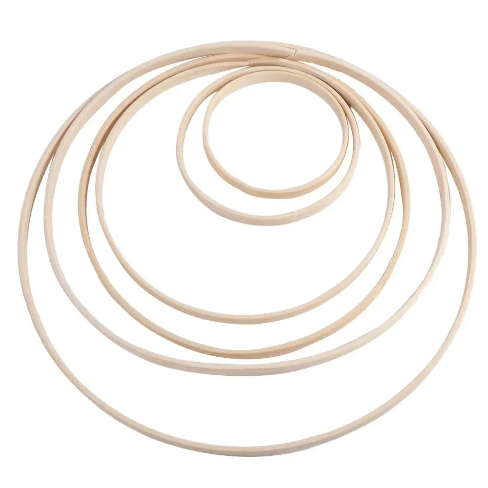 Bamboo Hoop Ring 10–30cm | Wreath & Craft Frame Bamboo Craft Hoop Babs