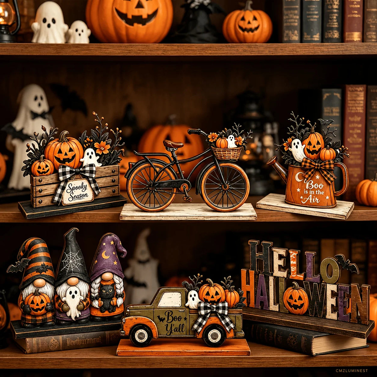 Halloween Wooden Table Decorations – Ghosts, Fairies & More Halloween Table Decor Babs