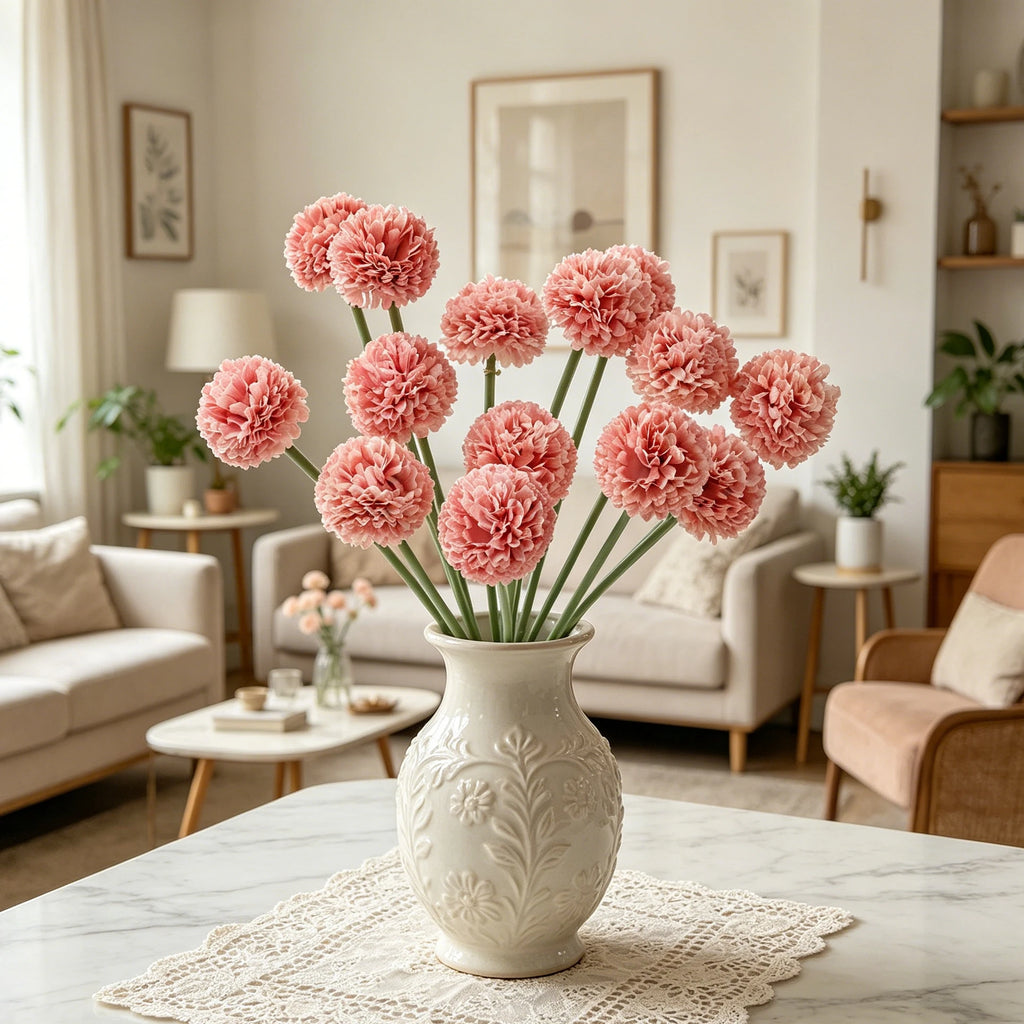 Artificial Silk Mini Ball Chrysanthemum Flowers – Home & Wedding Artificial Silk Flowers Babs