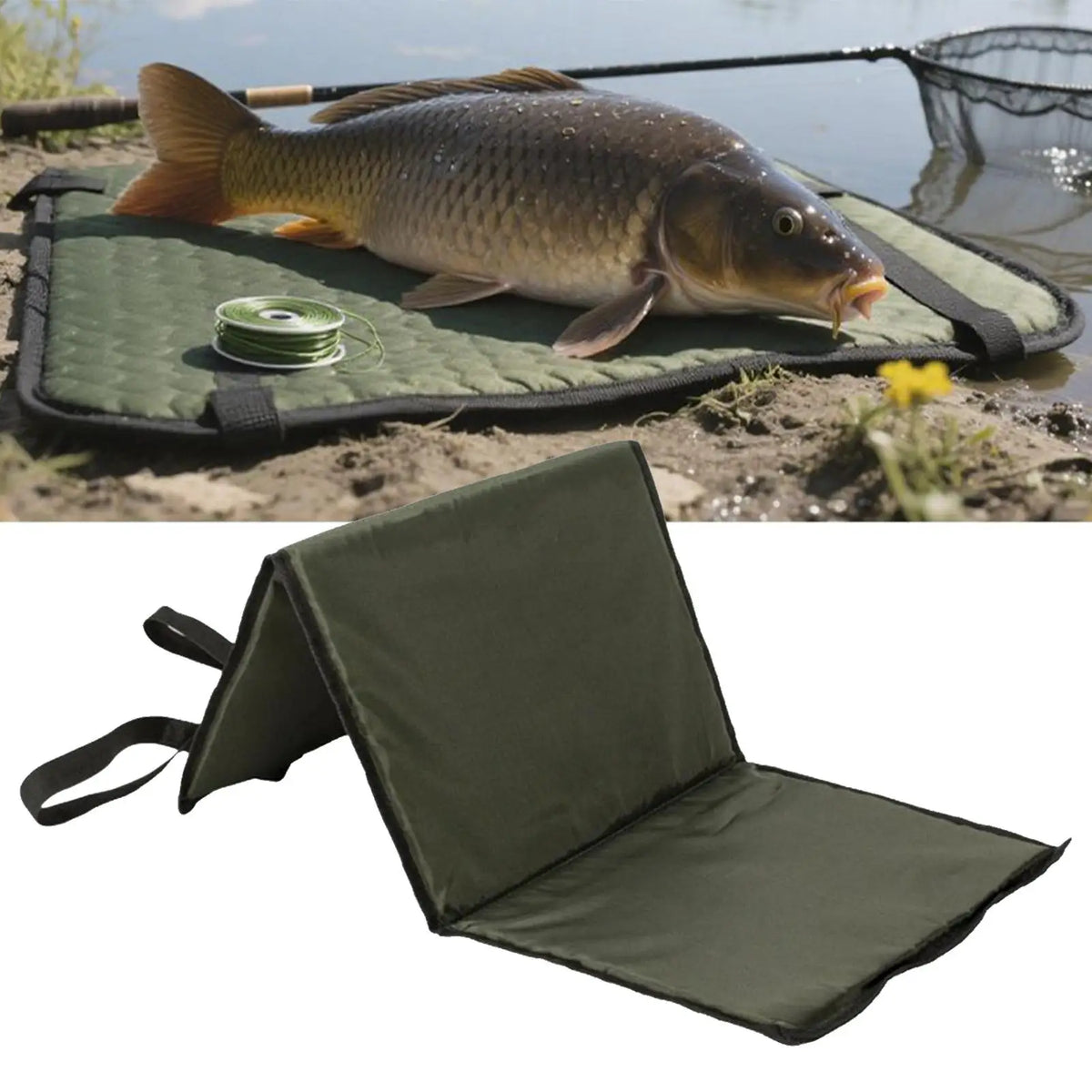 Foldable Carp Fishing Unhooking Mat – 3-Layer Sponge Pad Fishing Unhooking Mat Babs