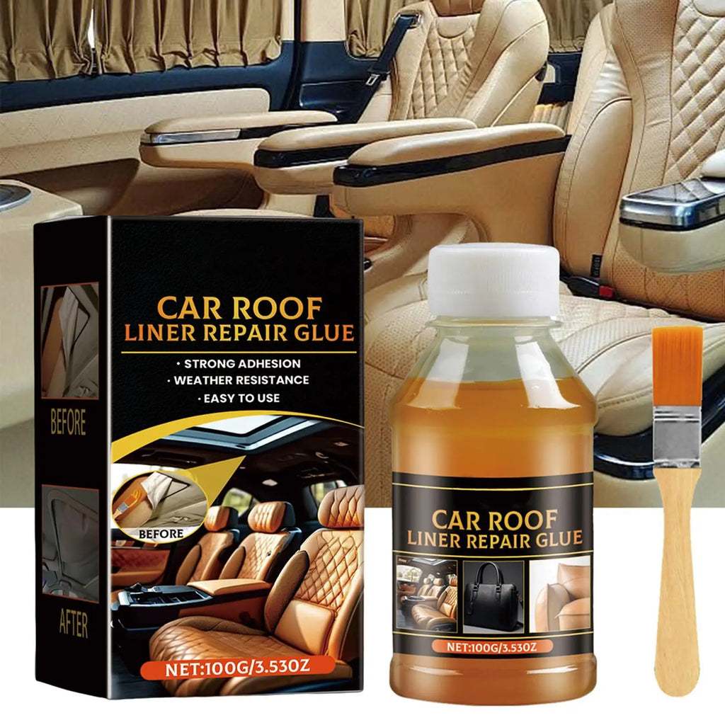 Car Headliner Adhesive Glue 100g – Heat Resistant, Fast Dry Automotive Repair Adhesive Babs