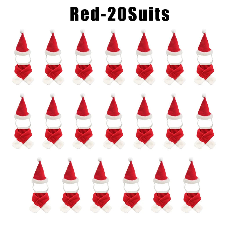 Cat Christmas Hat & Scarf Set – Holiday Pet Costume & Photo Prop Pet Holiday Costume Babs 20Suits