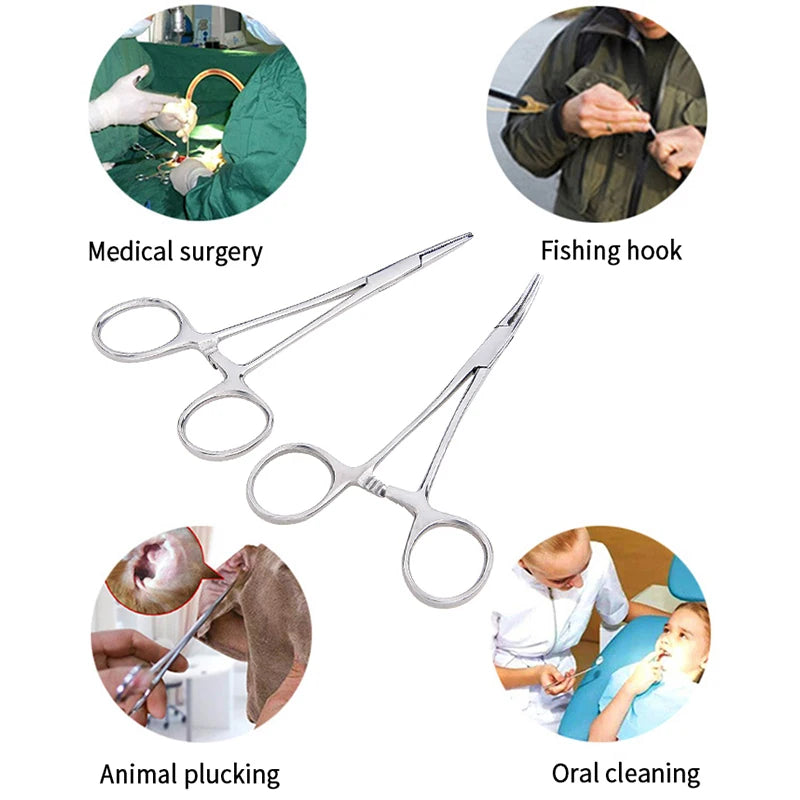 Stainless Steel Straight & Curved Locking Forceps Clamps Locking Forceps Clamps Babs