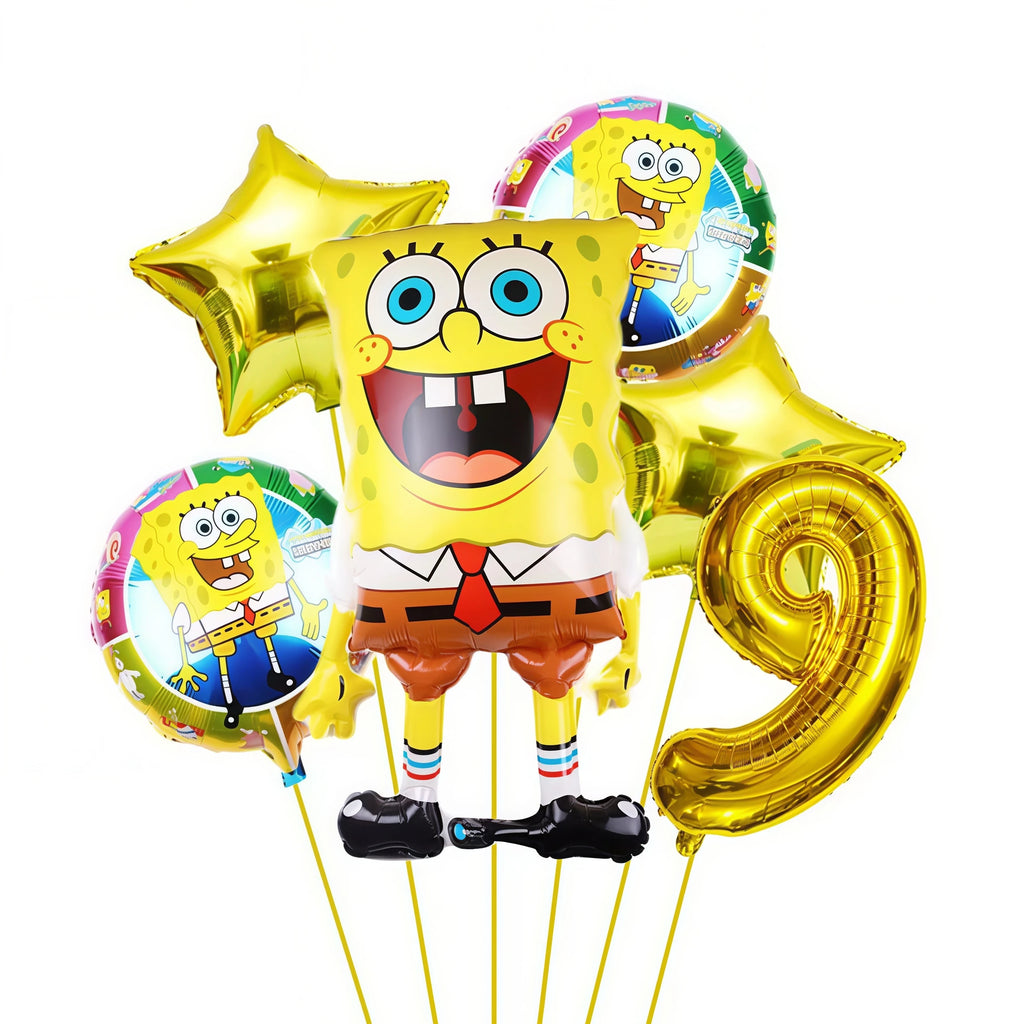 SpongeBob & Patrick Star Foil Balloons – Birthday Party Decor