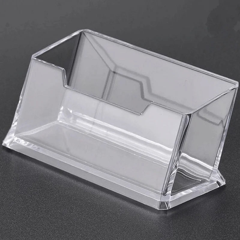 Acrylic Business Card Holder – Clear Desktop Display Stand Business Card Holder Babs 1pc