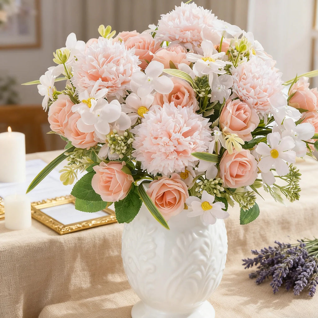 Artificial Silk Rose Bouquet for Wedding & Home Décor Artificial Flower Bouquet Babs