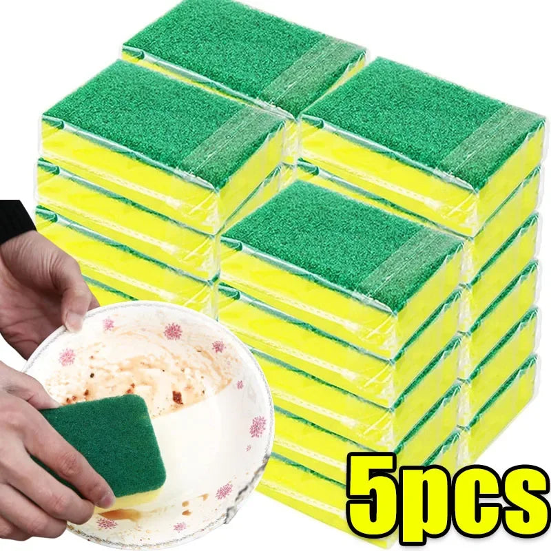 Kitchen Sponge Scouring Pad Set – Dishwashing Scrub Kit Kitchen Sponge Set Babs 5pcs