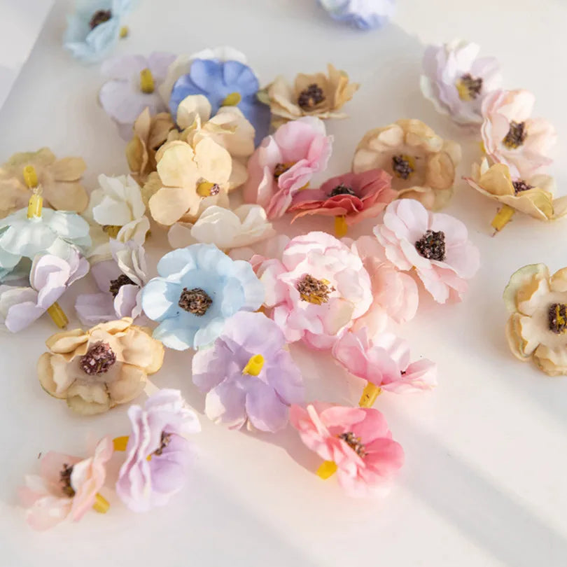 Artificial Silk Daisy Flowers 25/50pcs – Wedding & DIY Decor Artificial Silk Flowers Babs MULTI 50pcs
