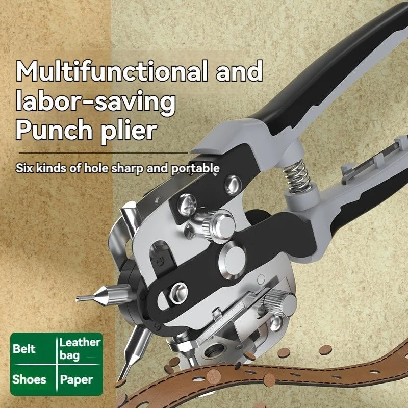 Manual Metal Belt Hole Puncher – Alloy Steel Leather Punch Tool Leather Hole Puncher Babs
