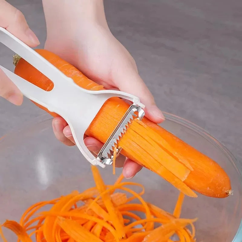 Julienne Peeler & Vegetable Grater – Stainless Steel Slicer Julienne Peeler Grater Babs