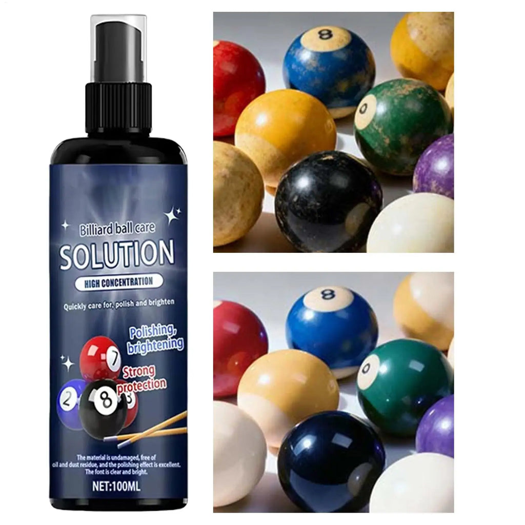 100ml Billiard Ball Cleaner Spray – Polish & Protect Pool Balls Billiard Ball Cleaner Babs