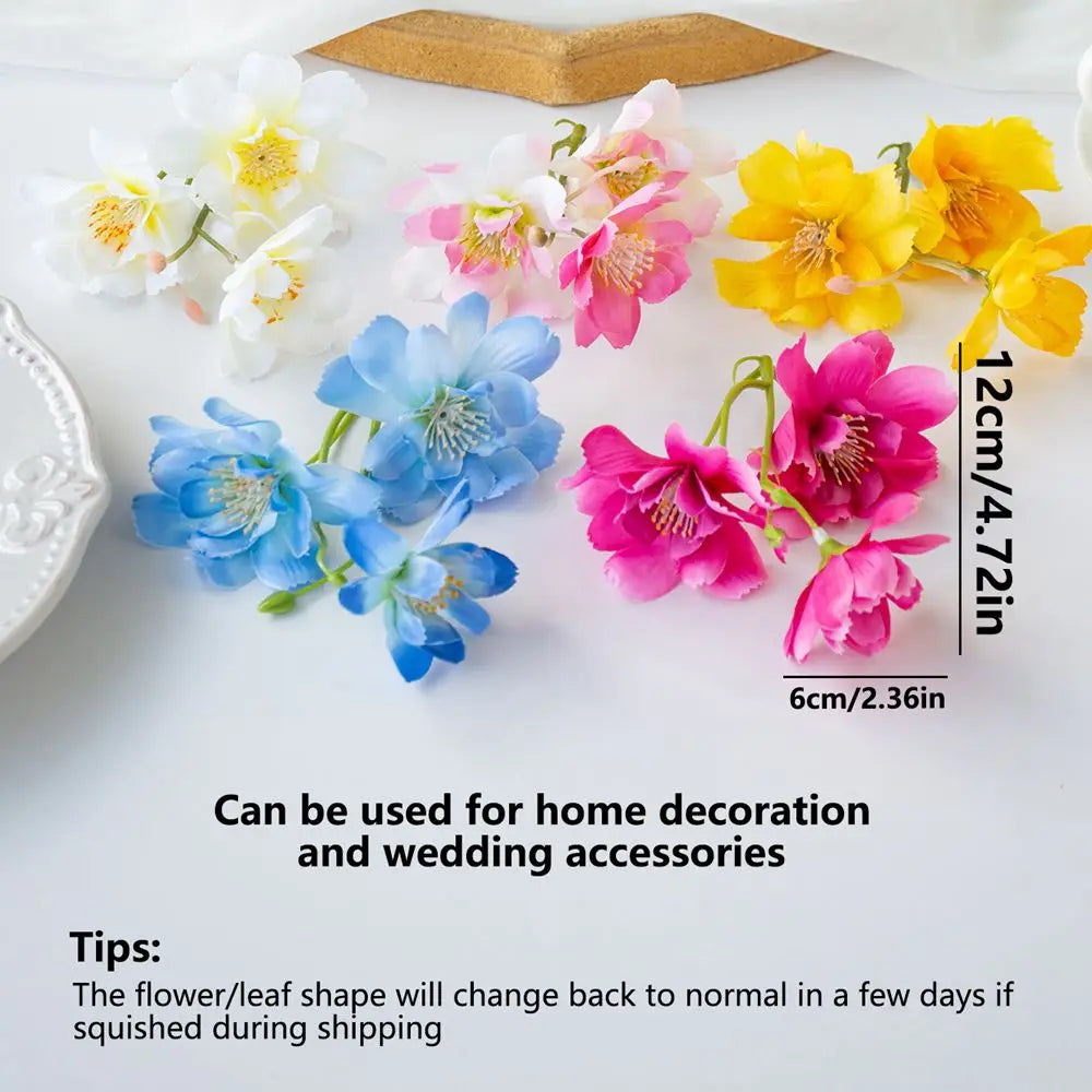 50/100Pcs Silk Artificial Jasmine Flowers – Wedding & Home Decor Artificial Flowers Babs