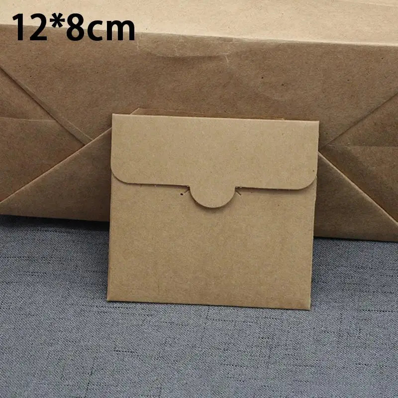Thickened Square Kraft Paper Bags – Eco Envelopes 10pk Kraft Paper Bags Babs 12x8cm Kraft
