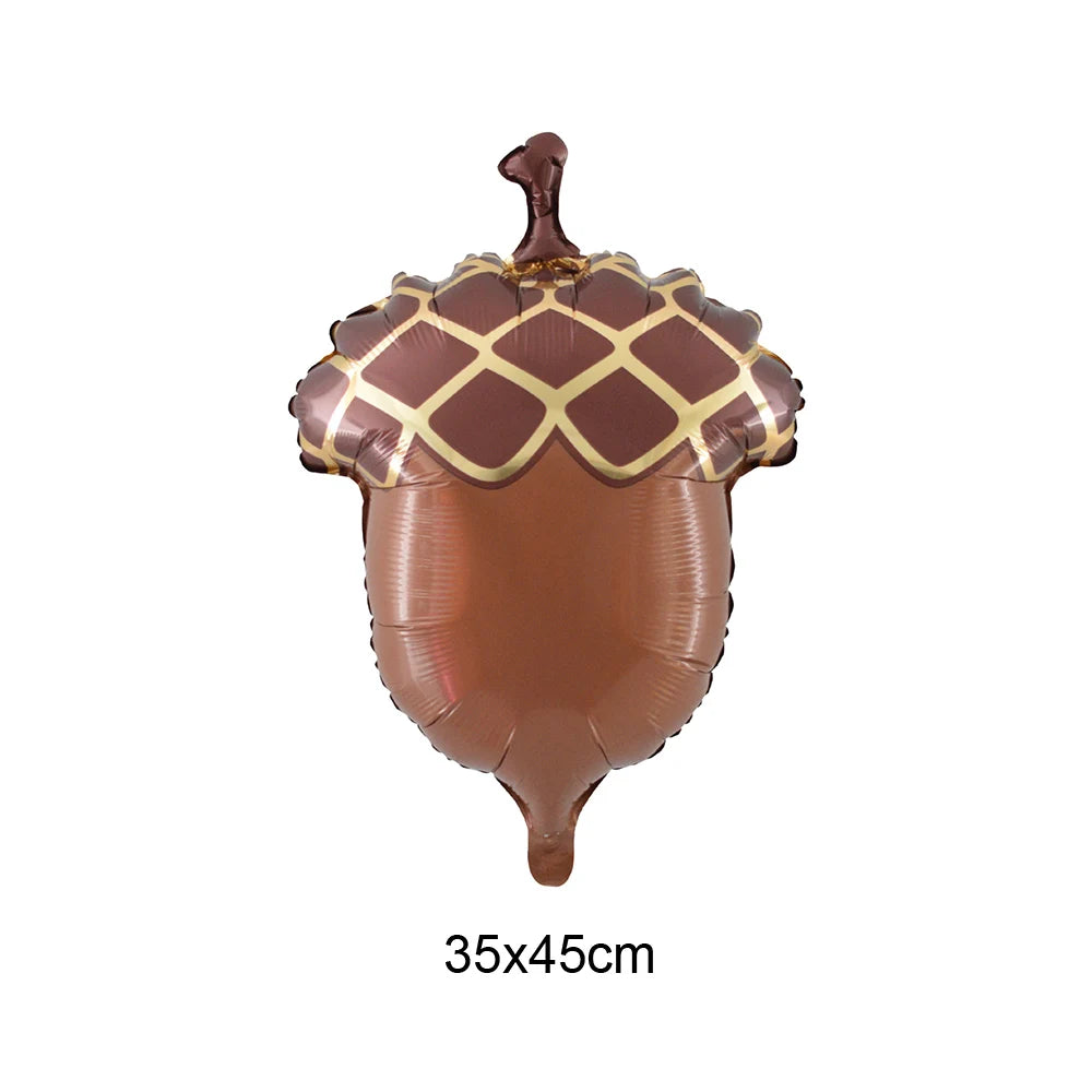 Thanksgiving Foil Balloons & Maple Leaf Banner Party Decor Party Balloon Decor Babs MULTI As pictures show