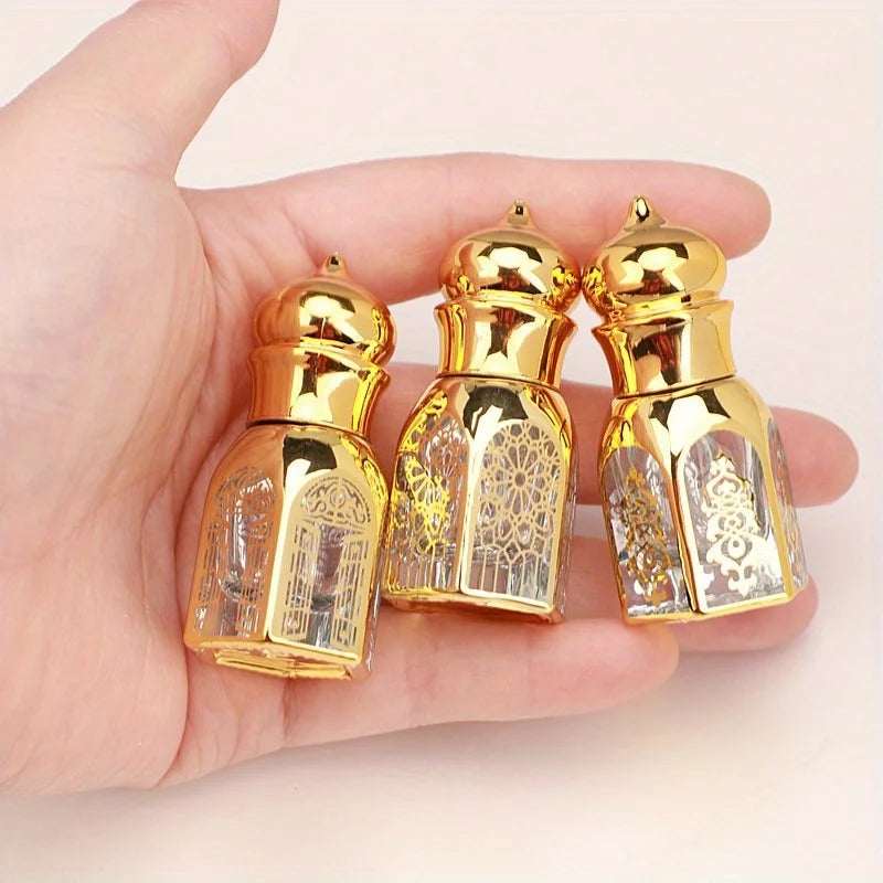 Luxury Gold Glass Roll-On Bottle – 3ml/6ml Refillable Perfume Roll-On Perfume Bottle Babs