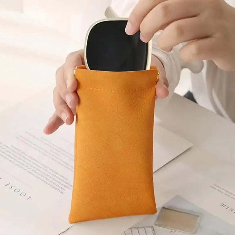 5-Pack PU Leather Eyeglass Cases – Auto-Close & Waterproof Eyeglass Case Set Babs