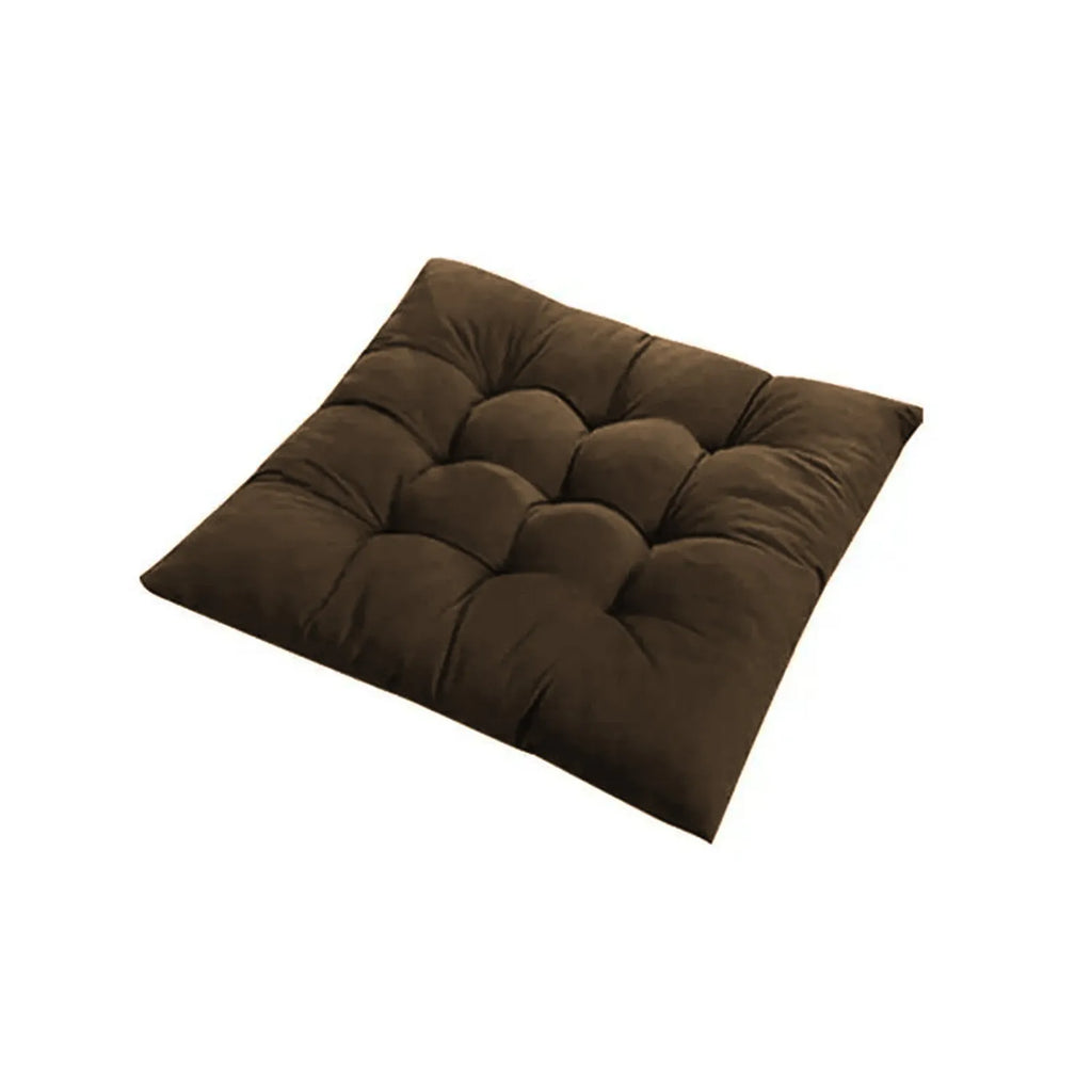 40cm Non-Slip Seat Cushion with Tie Straps – Soft Chair Pad Chair Seat Cushion Babs Coffee One Size