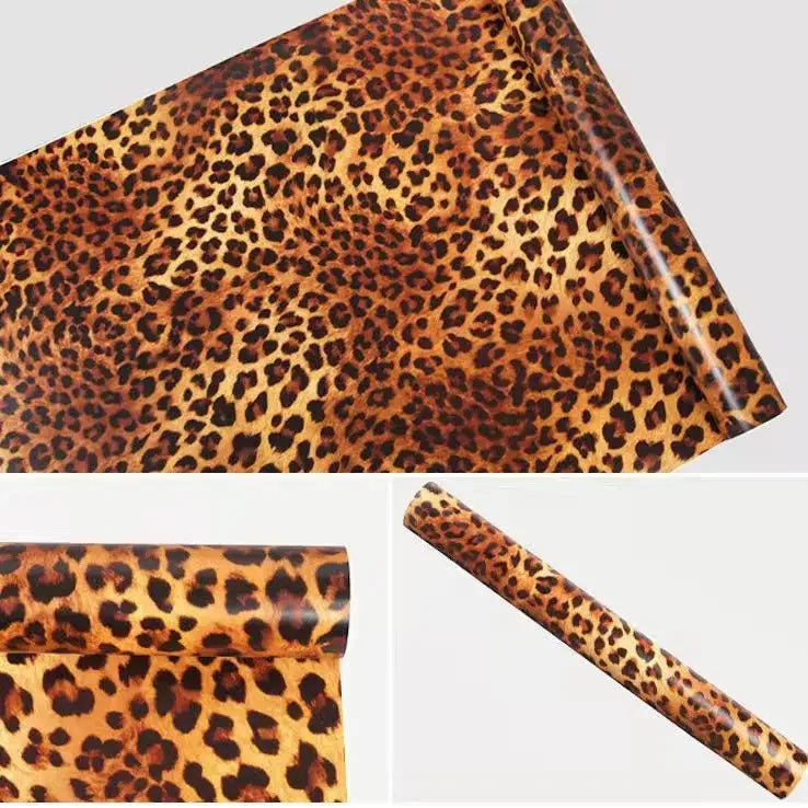 Leopard Print Peel & Stick Wallpaper – Waterproof Vinyl Peel & Stick Wallpaper Babs A1 45cmx100cm