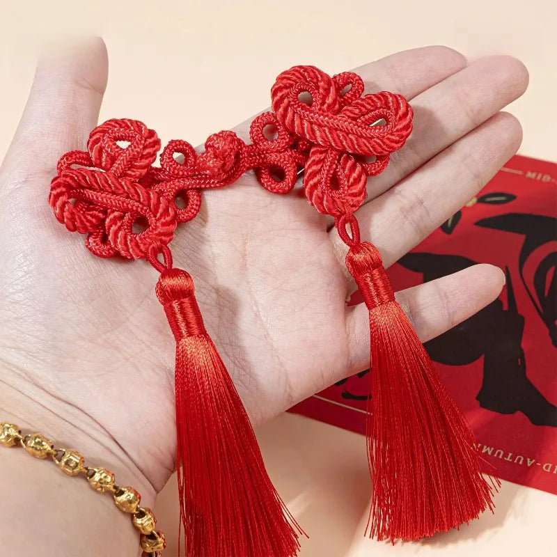 Chinese Knot Frog Buttons – Tassel Cheongsam DIY Fasteners Decorative Sewing Buttons Babs
