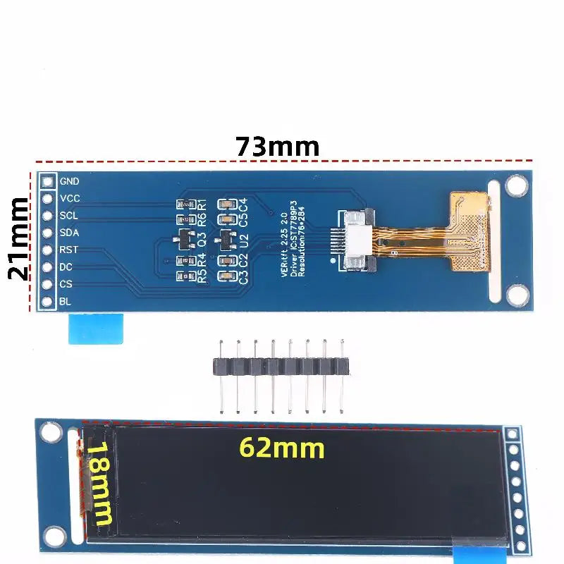 2.25" TFT LCD Module ST7789 SPI Color Screen DIY LCD Display Module Babs